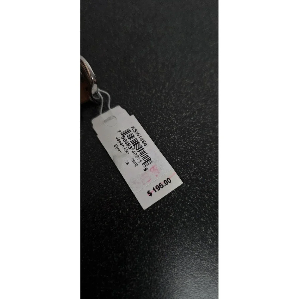 NEW Kate Spade New York Womens Metro Flower Watch Silver Leather‎ Boho Hippie